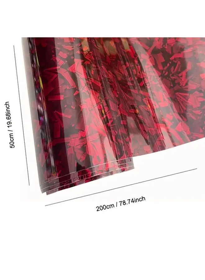 Forged Carbon Fiber Vinyl Coating Tape Silvery Color 50cm x 200cm - Image 2